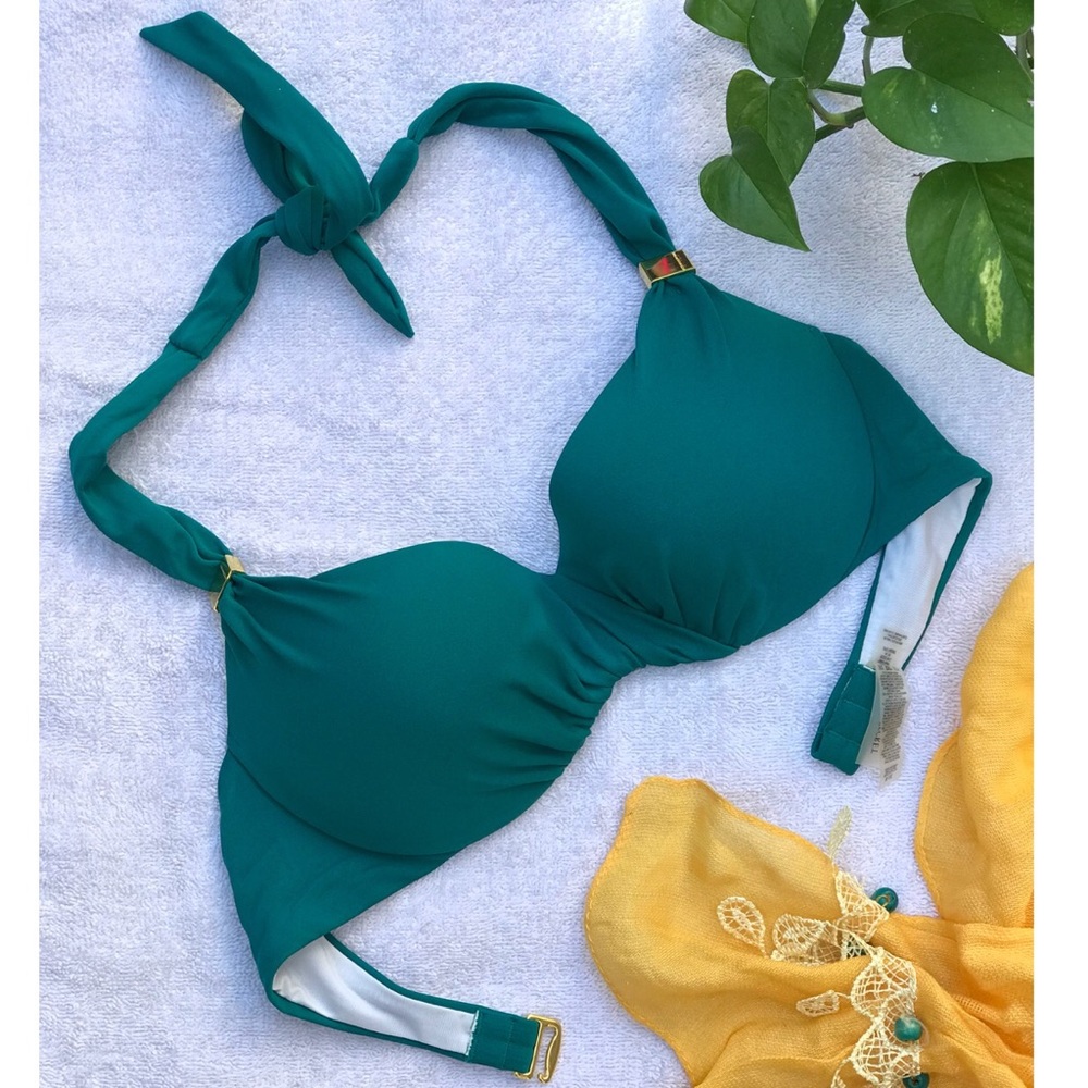 Victoria’s Secret blue green underwire bikini top